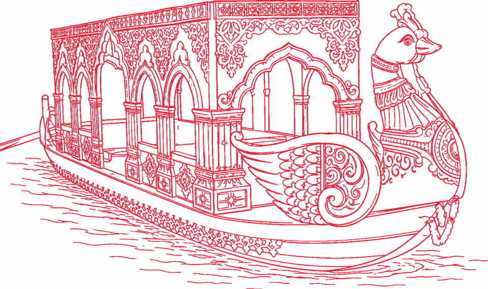 A boita, the traditional sailing ship of Odisha